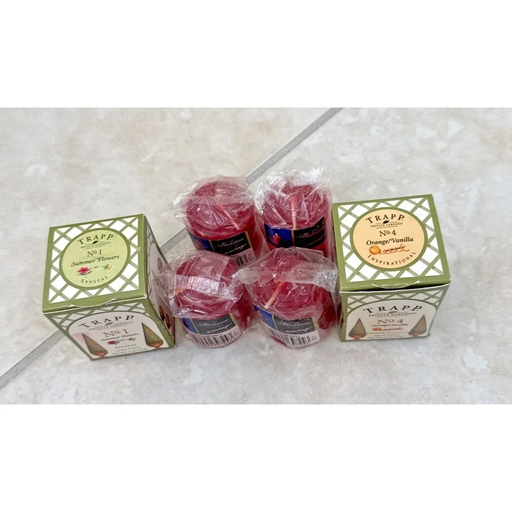 New 2 Trapp Private Garden Candles 2 Oz. 4 masterpiece candle Deadstock